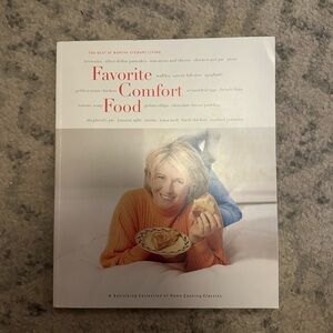 Martha Stewart Favorite Comfort Food Cookbook - White, Cream, Orange, Blue